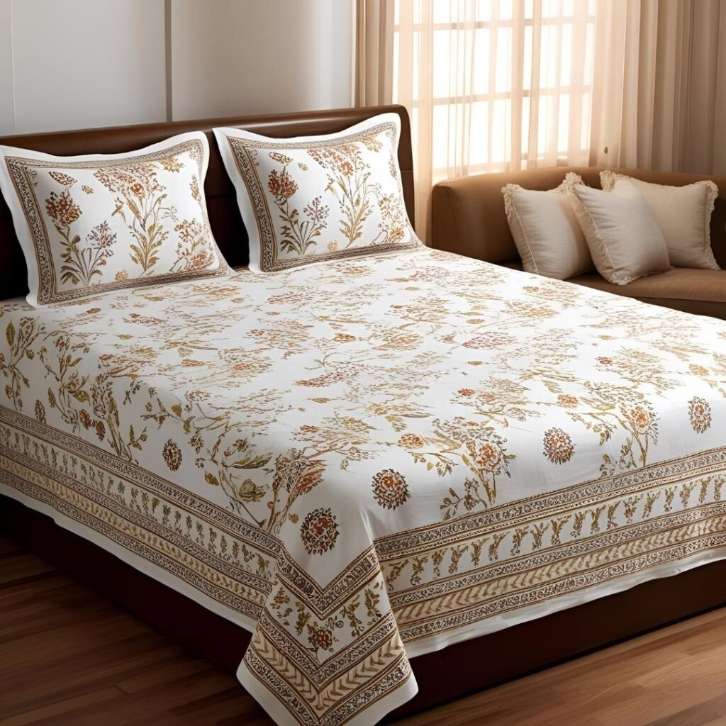 Best Cotton Double Bedsheet exporter from India