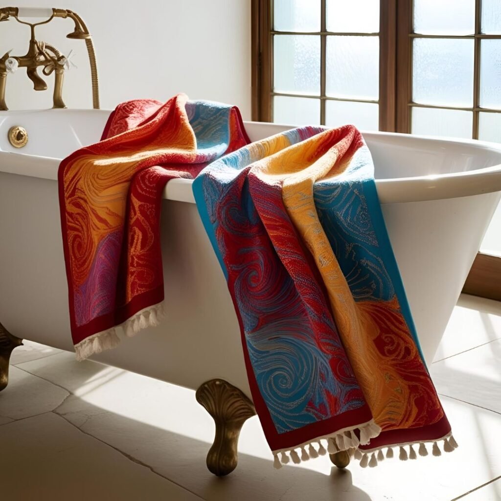 Best Jacquard bath towel exporter from India 